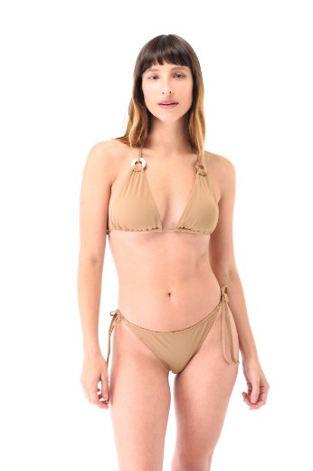 Imagen de Cozumel - Bikini Triángulo Regulable con Argolla Leather