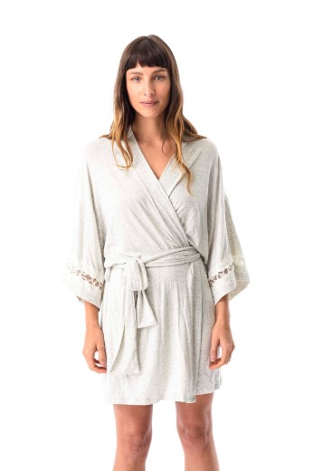 Imagen de Sienna - Bata de modal Gris