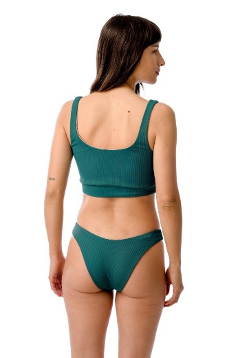 Imagen de Bábaro - Bikini Top Reversible Ribb Petróleo