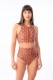 Imagen de Melbourne - Bikini Top con Cierre Estampado Terracota