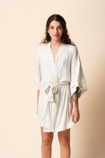 Imagen de Sienna - Bata de modal Gris