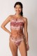 Imagen de Tokio - Malla Entera Escote Cerrado Estampado Boho