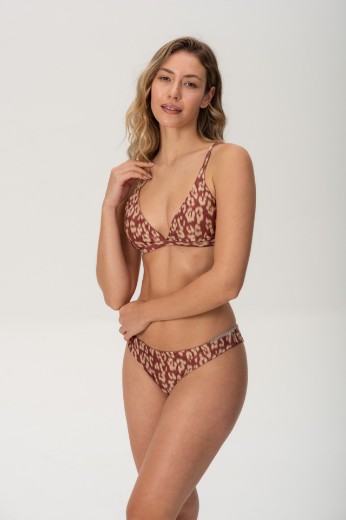 Imagen de Bali - Bikini Triángulo Fijo Estampado Animal Print Brillo