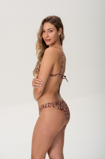Imagen de Bali - Bikini Triángulo Fijo Estampado Animal Print Brillo